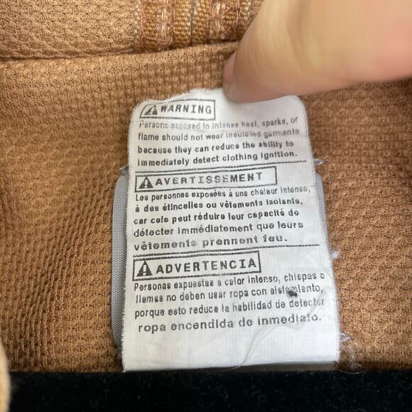 Carhartt J131 Thermal Lined Canvas Full Zip Hooded Jacket Men's size XL - Picture 12 of 16